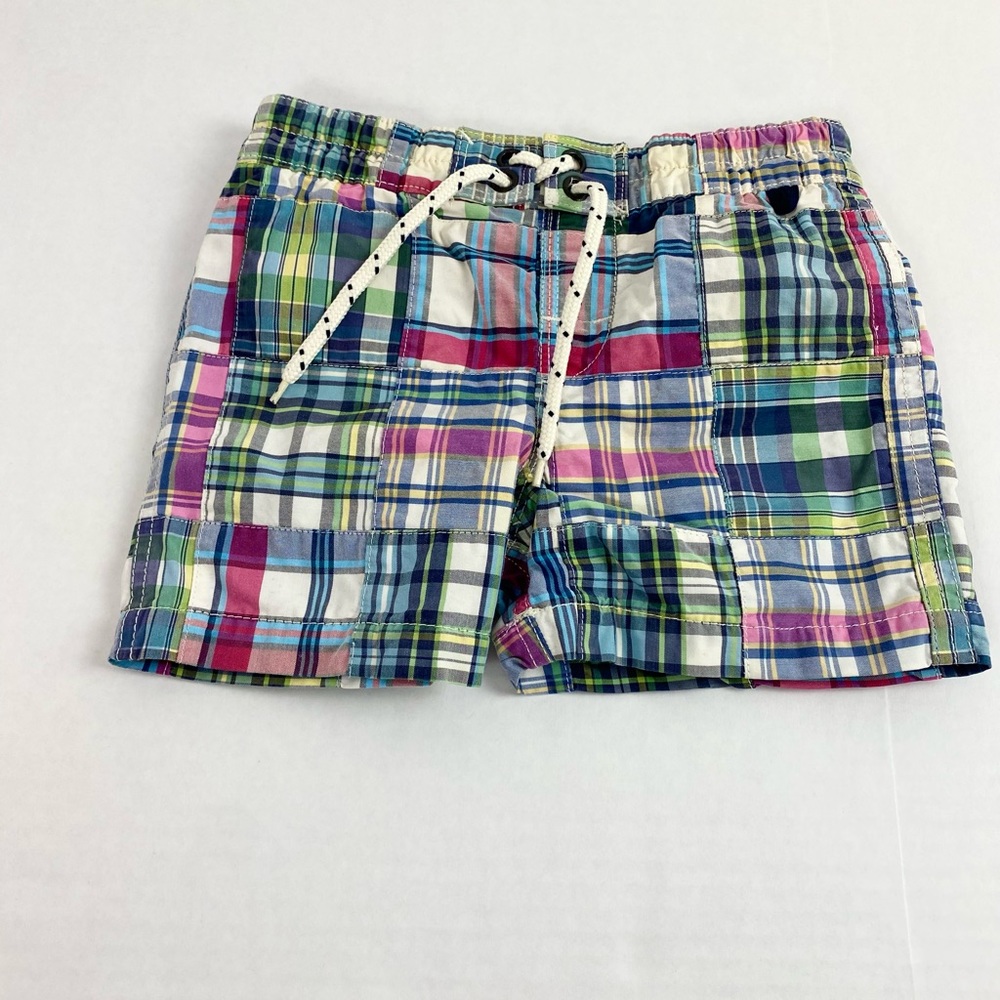 Baby Gap Plaid Swim Surf Shorts 12-18 months